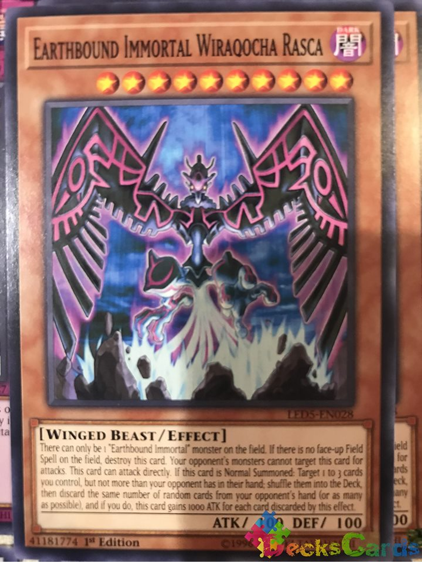 Earthbound Immortal Wiraqocha Rasca - LED5-EN028 - Common 1st Edition 1