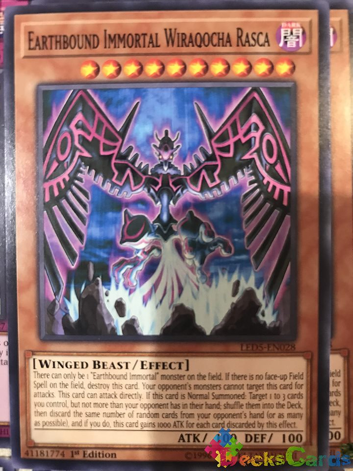 Earthbound Immortal Wiraqocha Rasca - LED5-EN028 - Common 1st Edition 1
