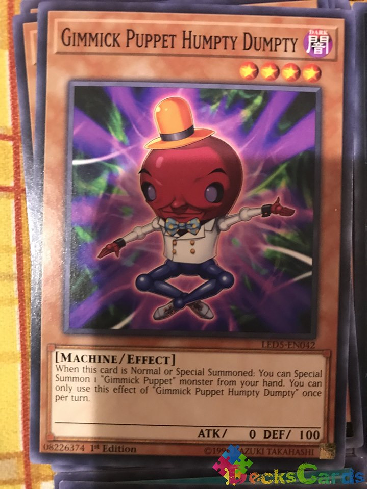 Gimmick Puppet Humpty Dumpty - LED5-EN042 - Common 1st Edition 1