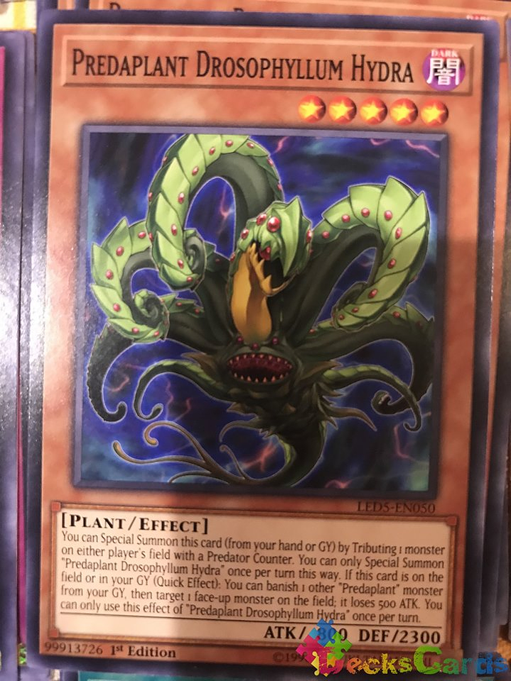 Predaplant Drosophyllum Hydra - LED5-EN050 - Common 1st Edition 1