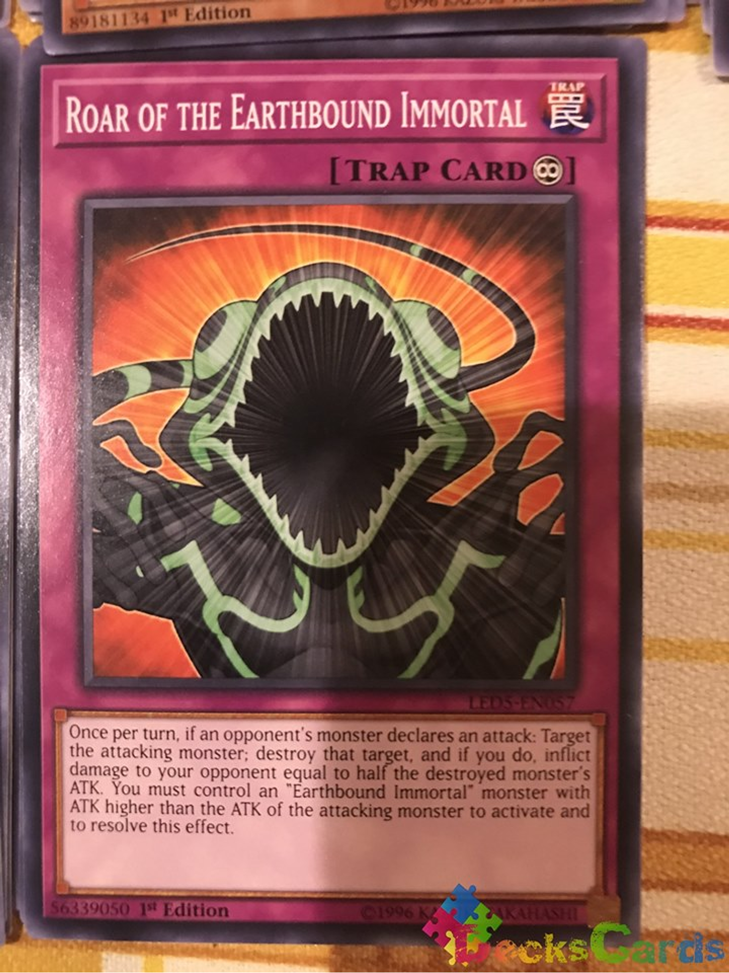 Roar of the Earthbound Immortal - LED5-EN057 - Common 1st Edition 1