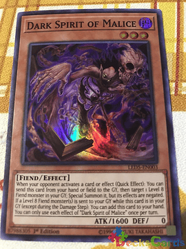 Dark Spirit of Malice - LED5-EN003 - Super Rare 1st Edition