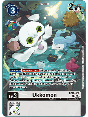 BT16-082 (Alternate Art) Ukkomon