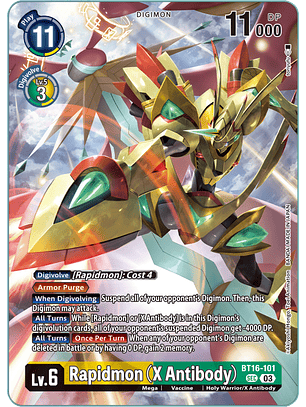 BT16-101 (Alternate Art) Rapidmon (X Antibody)