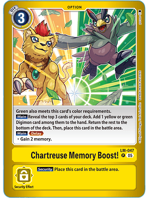 LM-047 P Chartreuse Memory Boost!