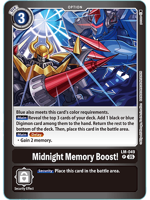 LM-049 P Midnight Memory Boost!