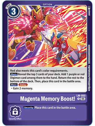 LM-050 P Magenta Memory Boost!