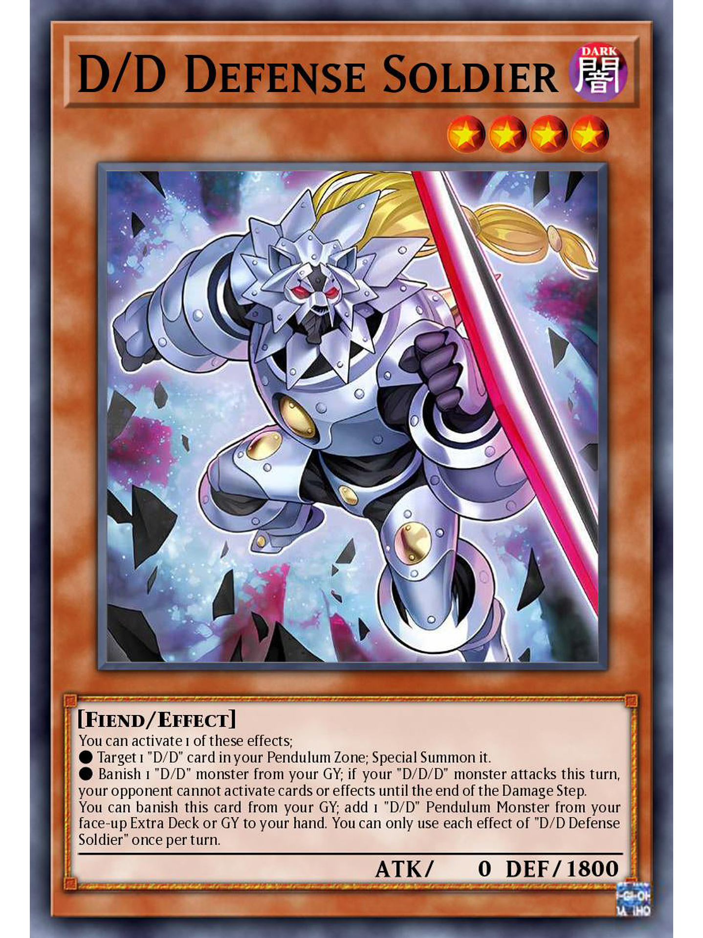 D/D Defense Soldier - DOOD-EN002 - Common 1st Edition 1