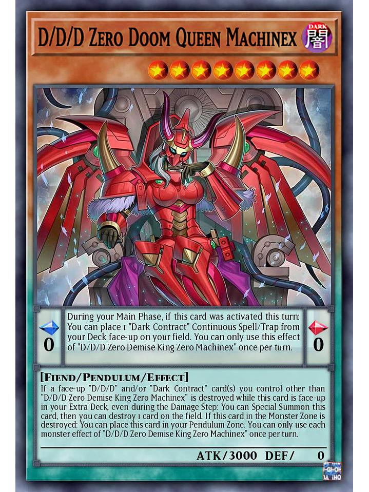 D/D/D Zero Doom Queen Machinex - DOOD-EN003 - Ultra Rare 1st Edition 1