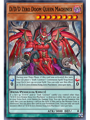 D/D/D Zero Doom Queen Machinex - DOOD-EN003 - Starlight Rare 1st Edition
