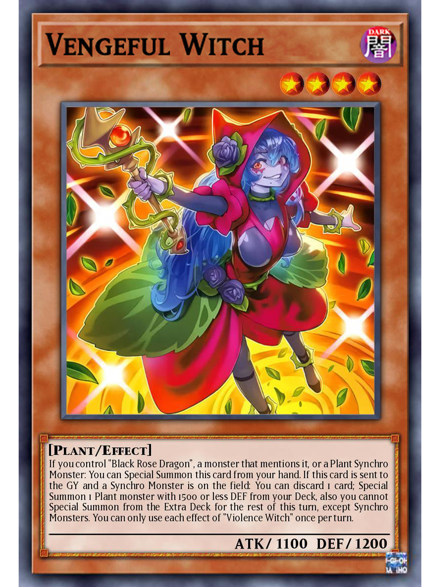 Vengeful Witch - DOOD-EN004 - Super Rare 1st Edition 1