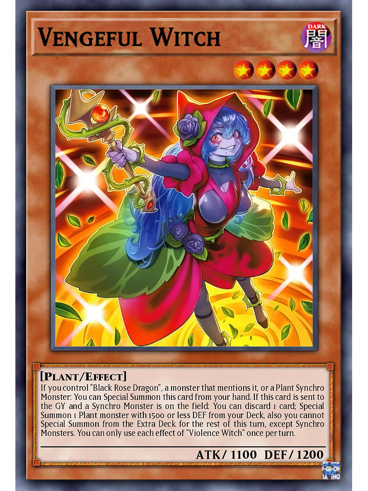 Vengeful Witch - DOOD-EN004 - Super Rare 1st Edition 1