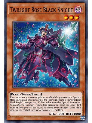 Twilight Rose Black Knight - DOOD-EN005 - Common 1st Edition