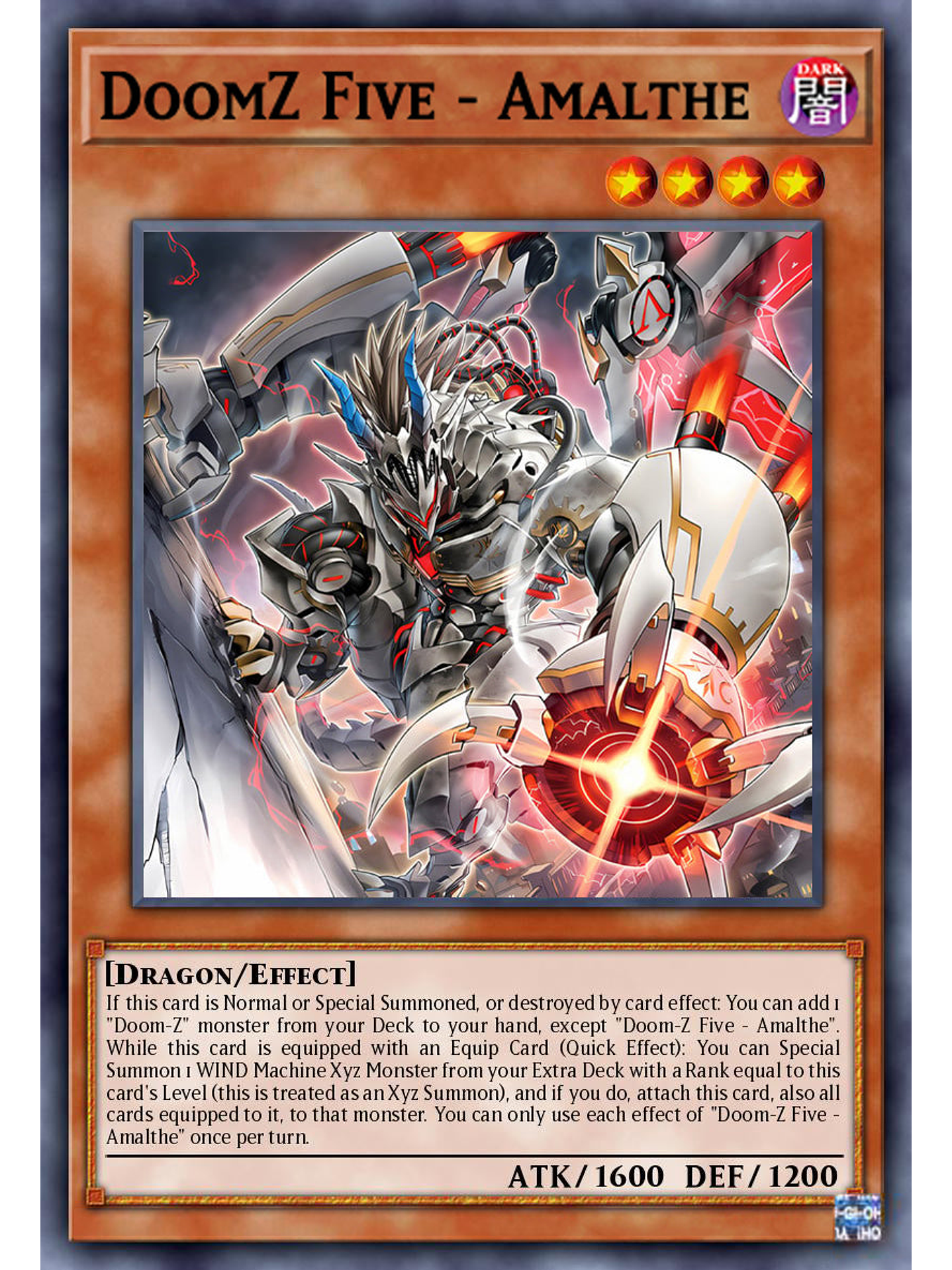 DoomZ V Five - Amalthe - DOOD-EN009 - Starlight Rare 1st Edition 1