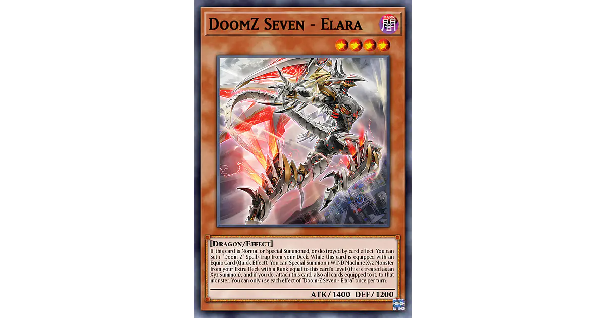 DoomZ VII Seven - Elara - DOOD-EN010 - Super Rare 1st Edi