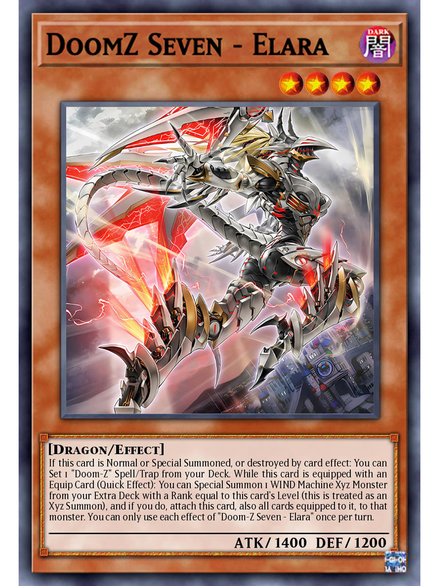 DoomZ VII Seven - Elara - DOOD-EN010 - Super Rare 1st Edition 1