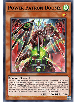 Power Patron DoomZ - DOOD-EN011 - Super Rare 1st Edition