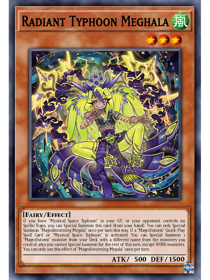 Radiant Typhoon Meghala - DOOD-EN012 - Super Rare 1st Edition 1