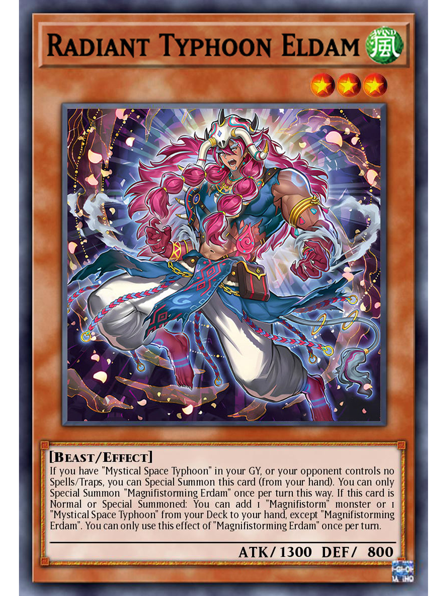 Radiant Typhoon Eldam - DOOD-EN013 - Super Rare 1st Edition 1
