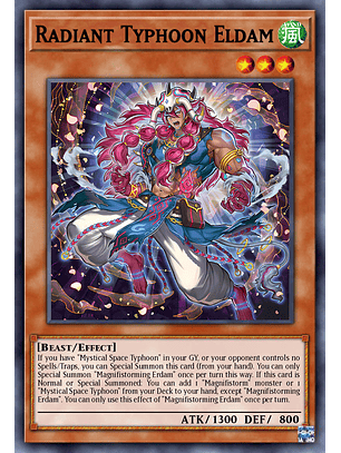 Radiant Typhoon Eldam - DOOD-EN013 - Super Rare 1st Edition