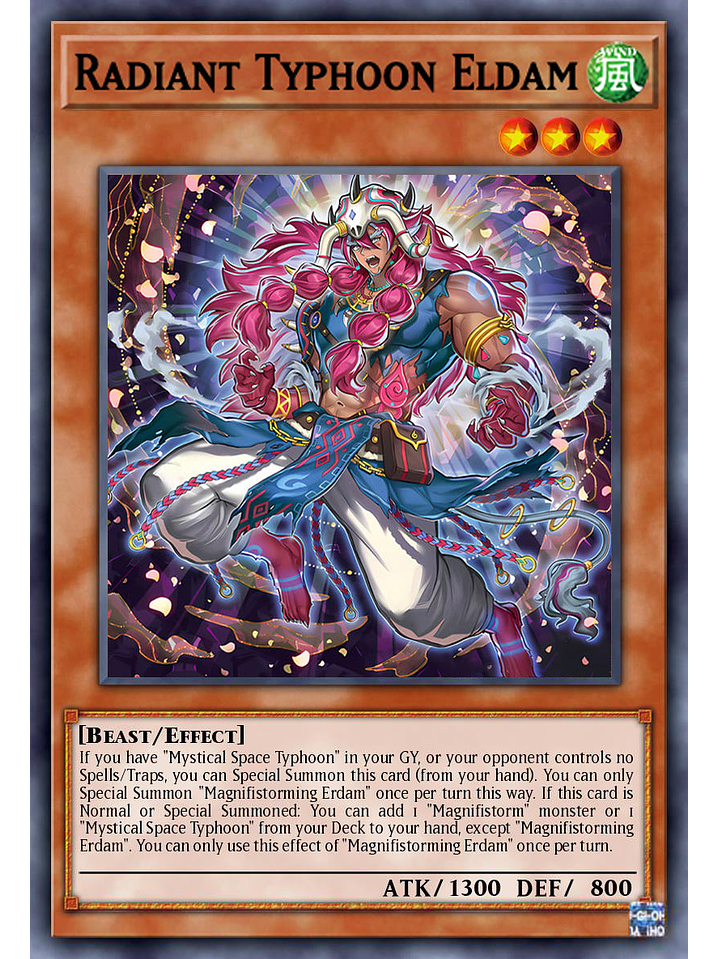 Radiant Typhoon Eldam - DOOD-EN013 - Super Rare 1st Edition 1