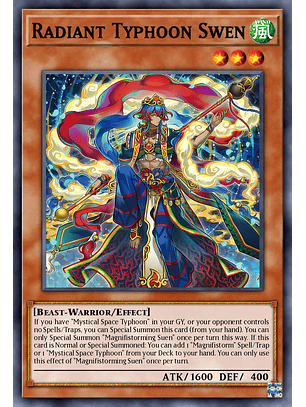 Radiant Typhoon Swen - DOOD-EN014 - Ultra Rare 1st Edition