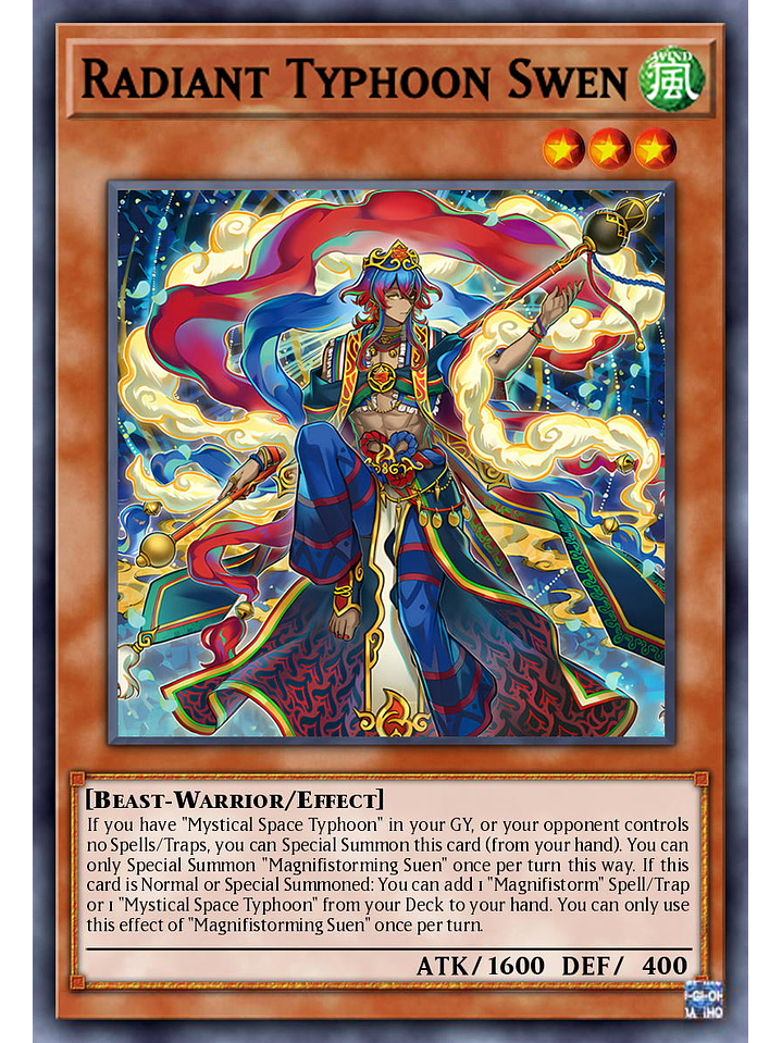 Radiant Typhoon Swen - DOOD-EN014 - Starlight Rare 1st Edition 1