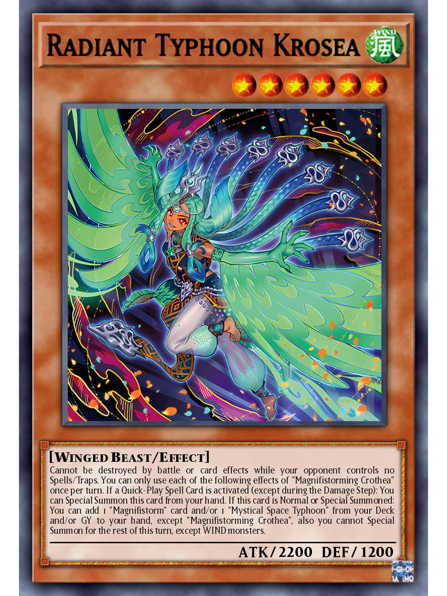 Radiant Typhoon Krosea - DOOD-EN015 - Secret Rare 1st Edition 1