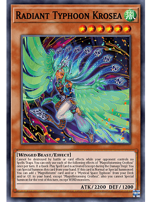 Radiant Typhoon Krosea - DOOD-EN015 - Secret Rare 1st Edition