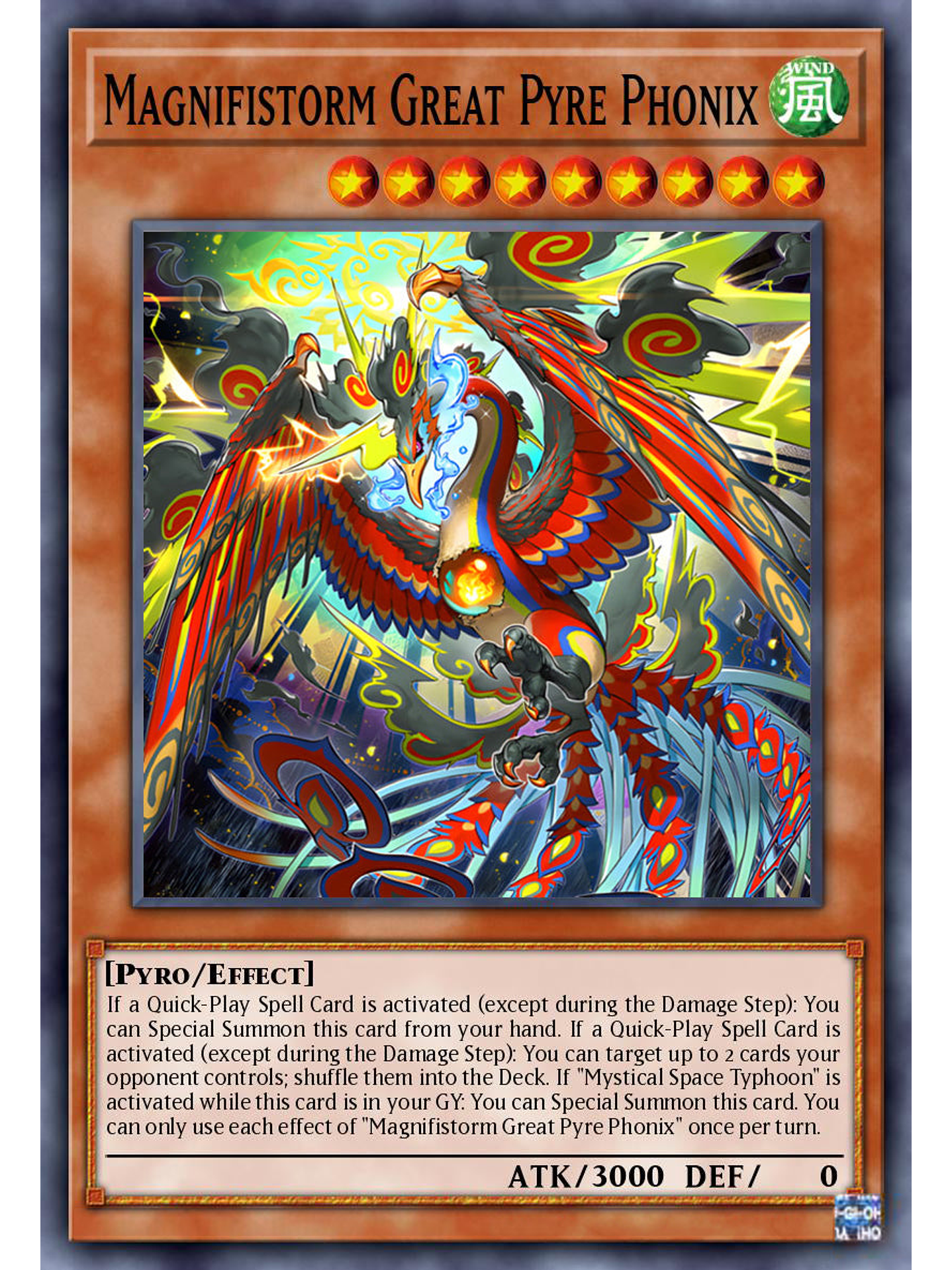 Radiant Typhoon Fonix, the Great Flame - DOOD-EN017 - Ultra Rare 1st Edition 1
