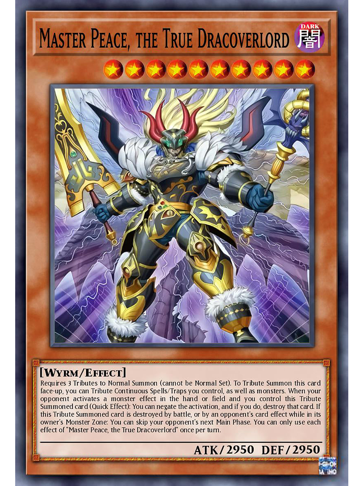 Master Peace, the True Dracoverlord - DOOD-EN018 - Secret Rare 1st Edition 1