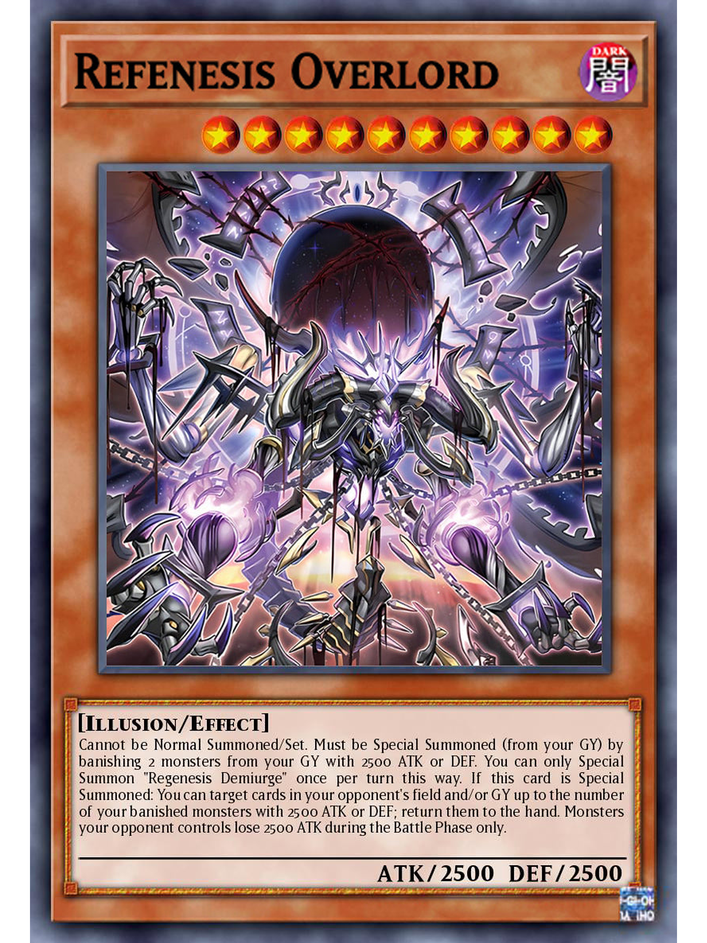 Regenesis Overlord - DOOD-EN022 - Super Rare 1st Edition 1