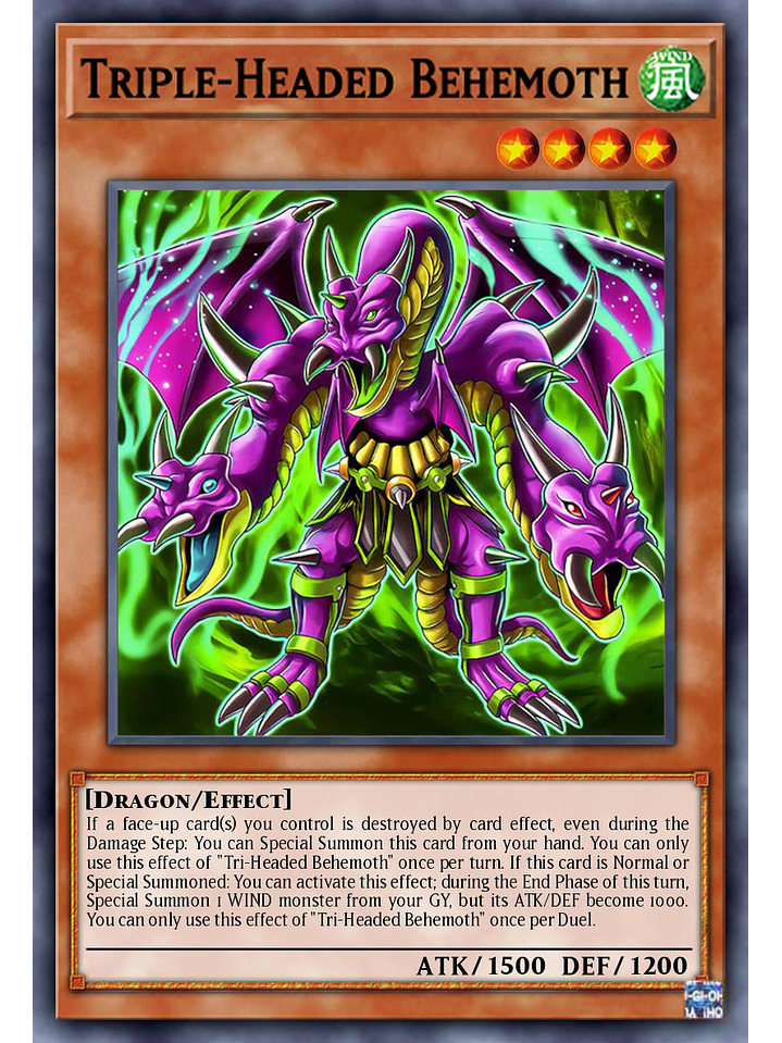 Triple-Headed Behemoth - DOOD-EN029 - Common 1st Edition 1