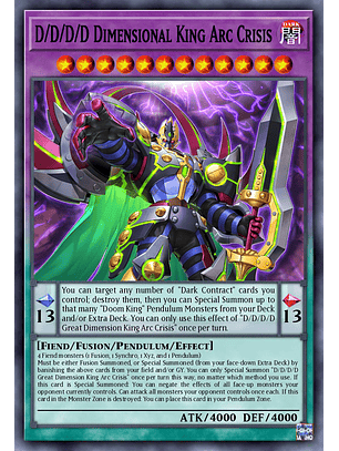 D/D/D/D Dimensional King Arc Crisis - DOOD-EN035 - Starlight Rare 1st Edition