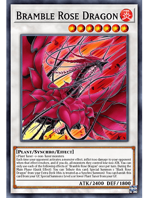 Bramble Rose Dragon - DOOD-EN039 - Secret Rare 1st Edition