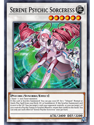 Serene Psychic Sorceress - DOOD-EN042 - Common 1st Edition