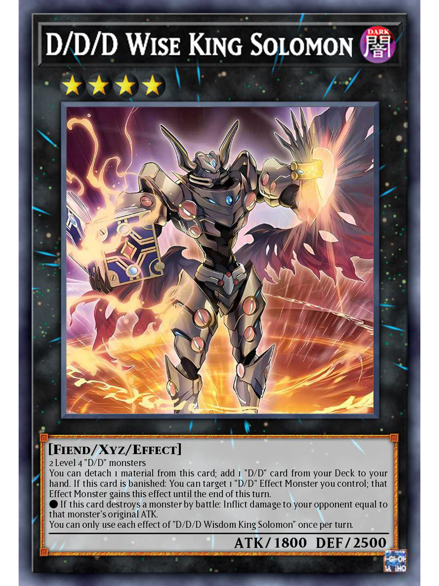 D/D/D Wise King Solomon - DOOD-EN043 - Super Rare 1st Edition 1