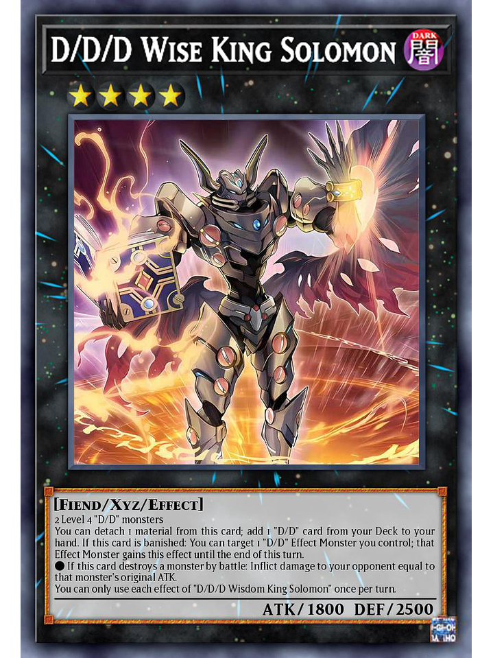 D/D/D Wise King Solomon - DOOD-EN043 - Super Rare 1st Edition 1