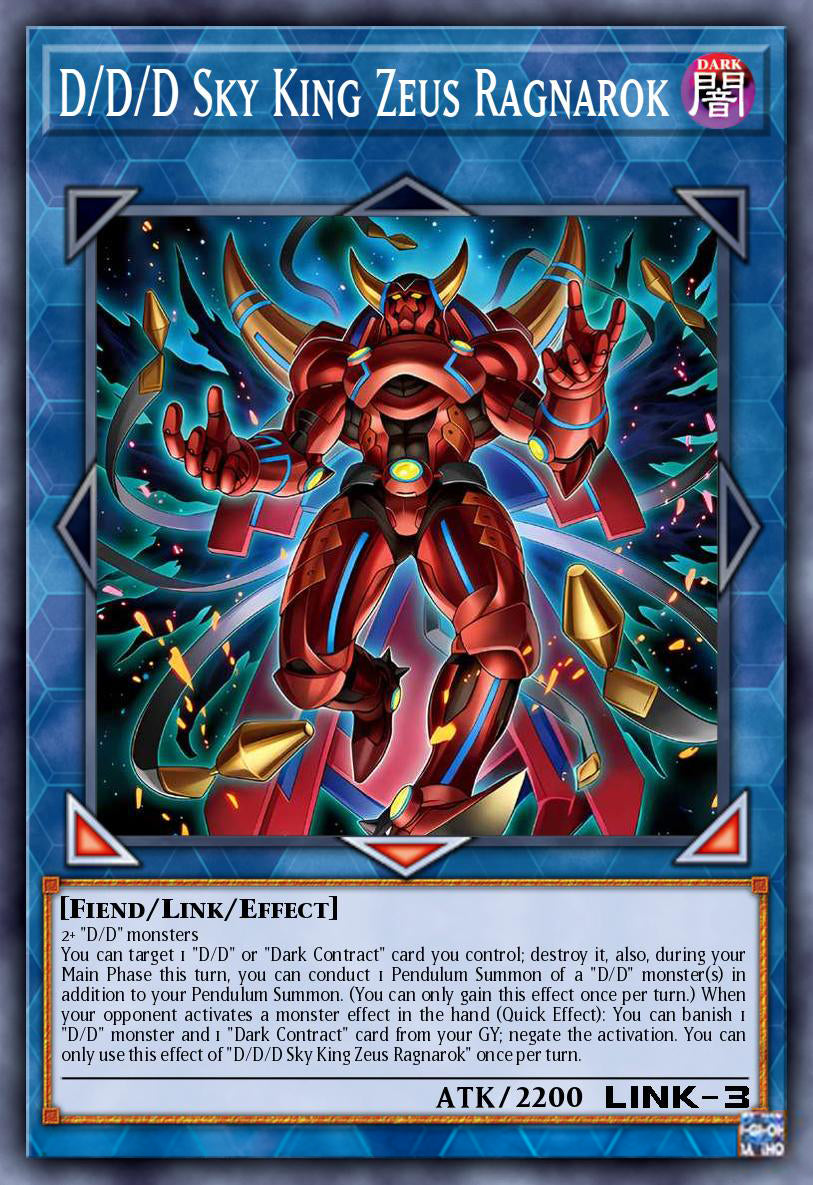 D/D/D Sky King Zeus Ragnarok - DOOD-EN049 - Secret Rare 1