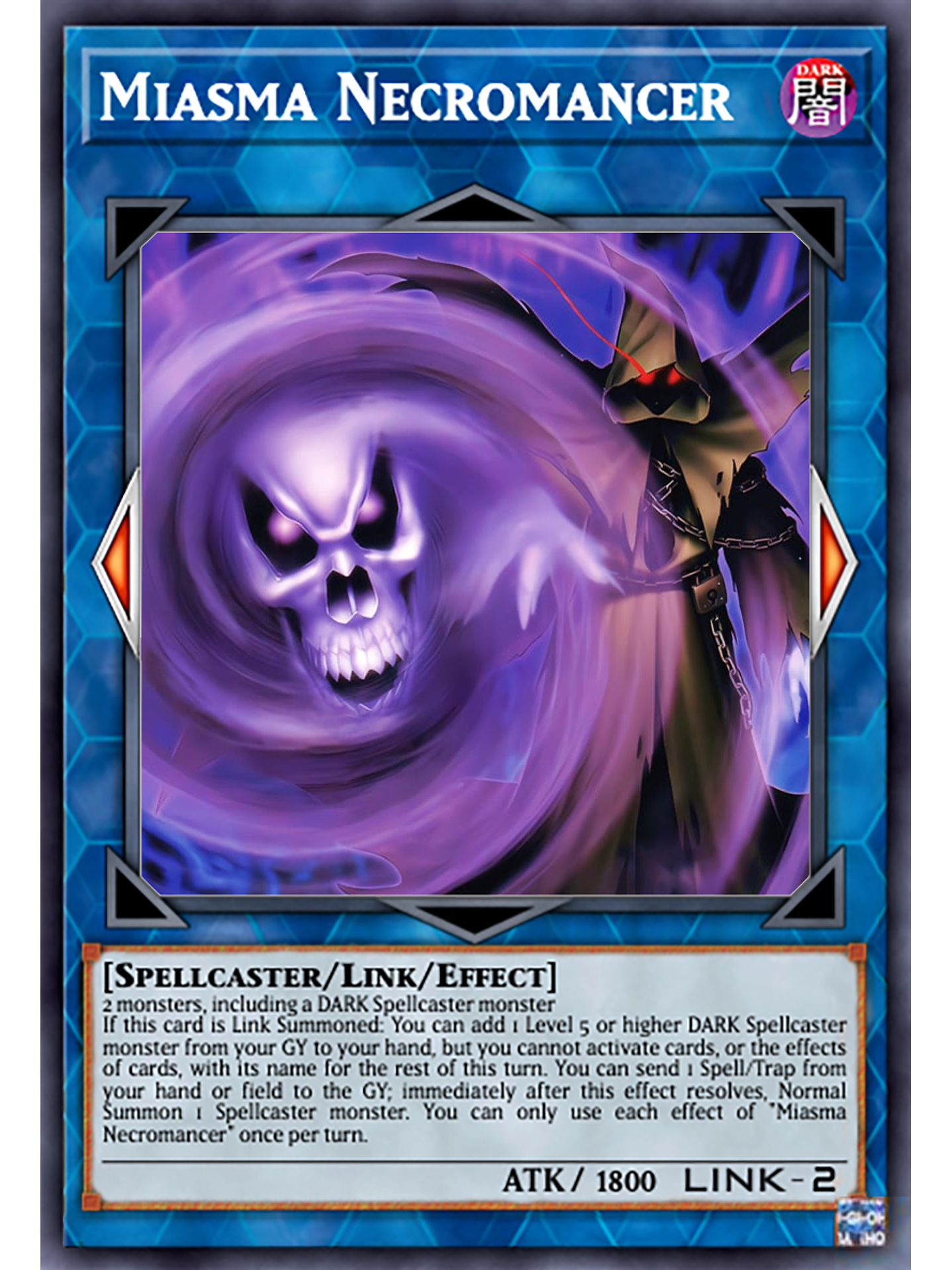 Miasma Necromancer - DOOD-EN052 - Common 1st Edition 1