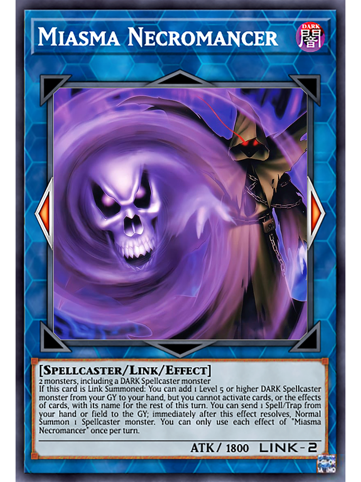 Miasma Necromancer - DOOD-EN052 - Common 1st Edition 1