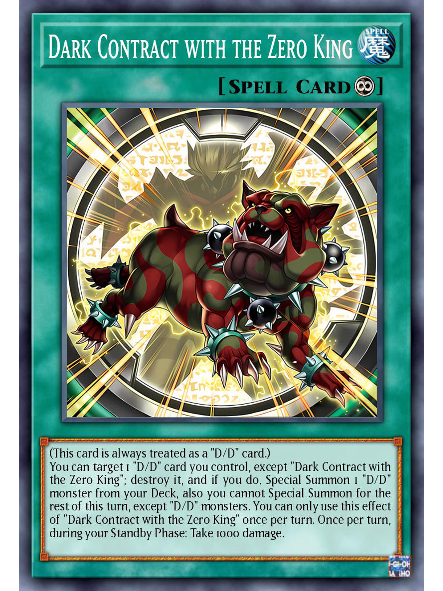 Dark Contract with the Zero King - DOOD-EN054 - Common 1st Edition 1