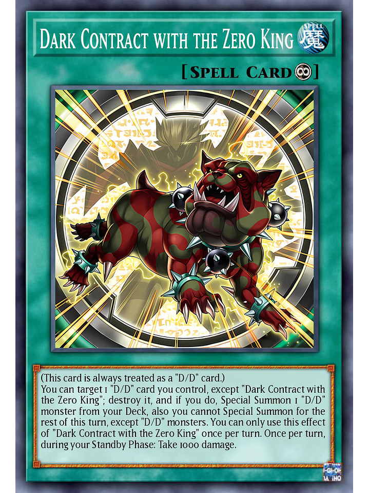 Dark Contract with the Zero King - DOOD-EN054 - Common 1st Edition 1