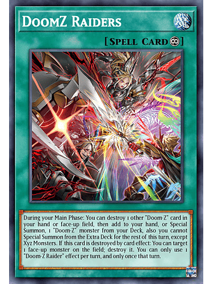 DoomZ Raiders - DOOD-EN057 - Super Rare 1st Edition