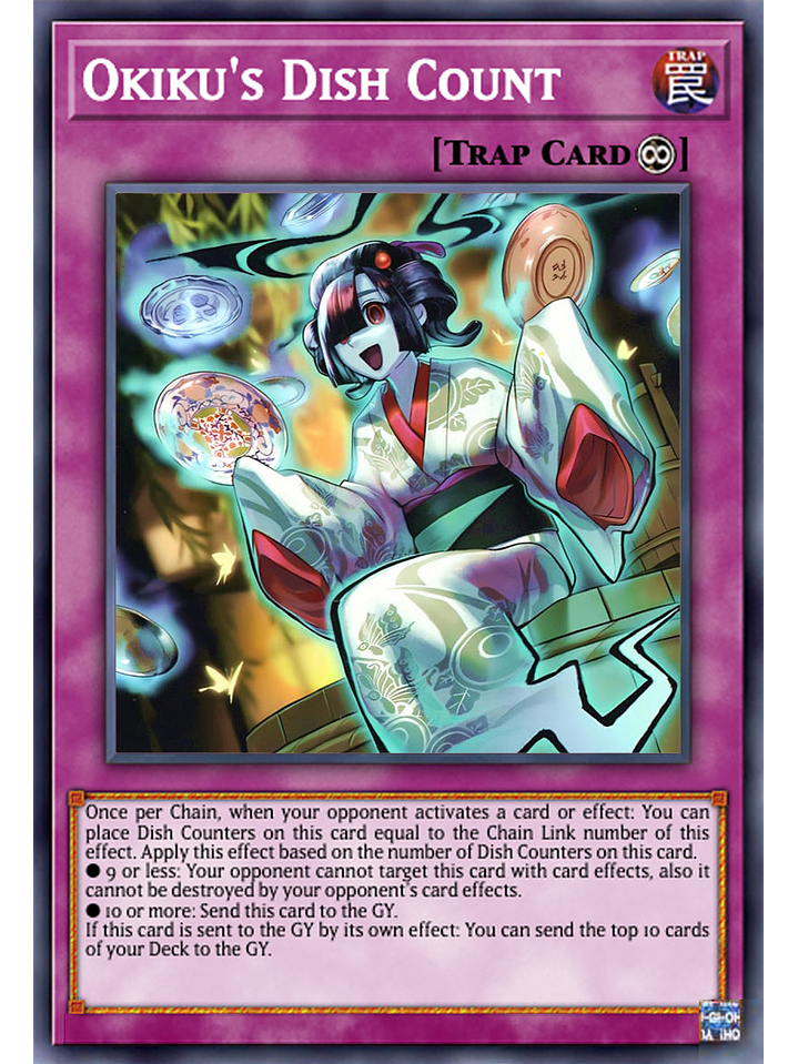 Okiku's Dish Count - DOOD-EN080 - Common 1st Edition 1