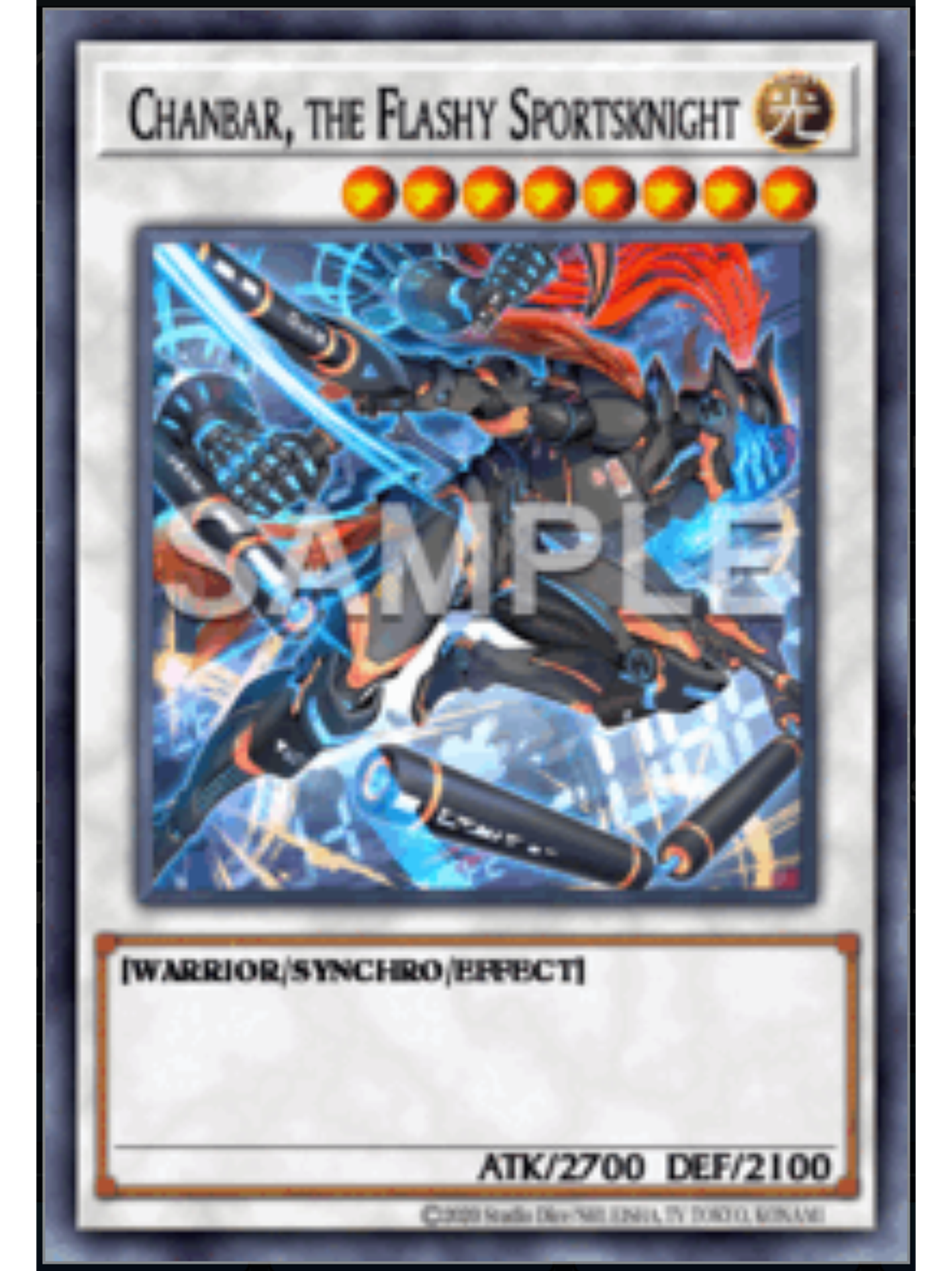 Chanbar, the Flashy Sportsknight - DOOD-EN083 - Super Rare 1st Edition 1