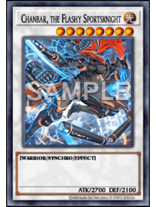 Chanbar, the Flashy Sportsknight - DOOD-EN083 - Super Rare 1st Edition