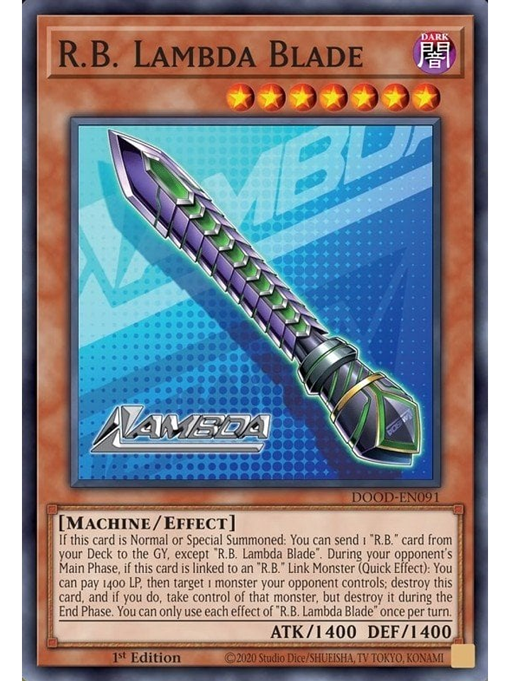 R.B. Lambda Blade - DOOD-EN091 - Common 1st Edition 1