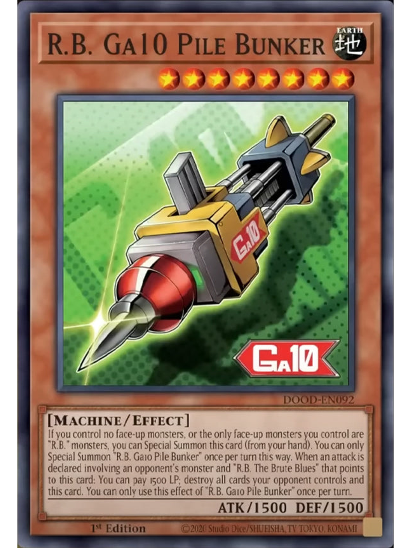 R.B. Ga10 Pile Bunker - DOOD-EN092 - Super Rare 1st Edition 1