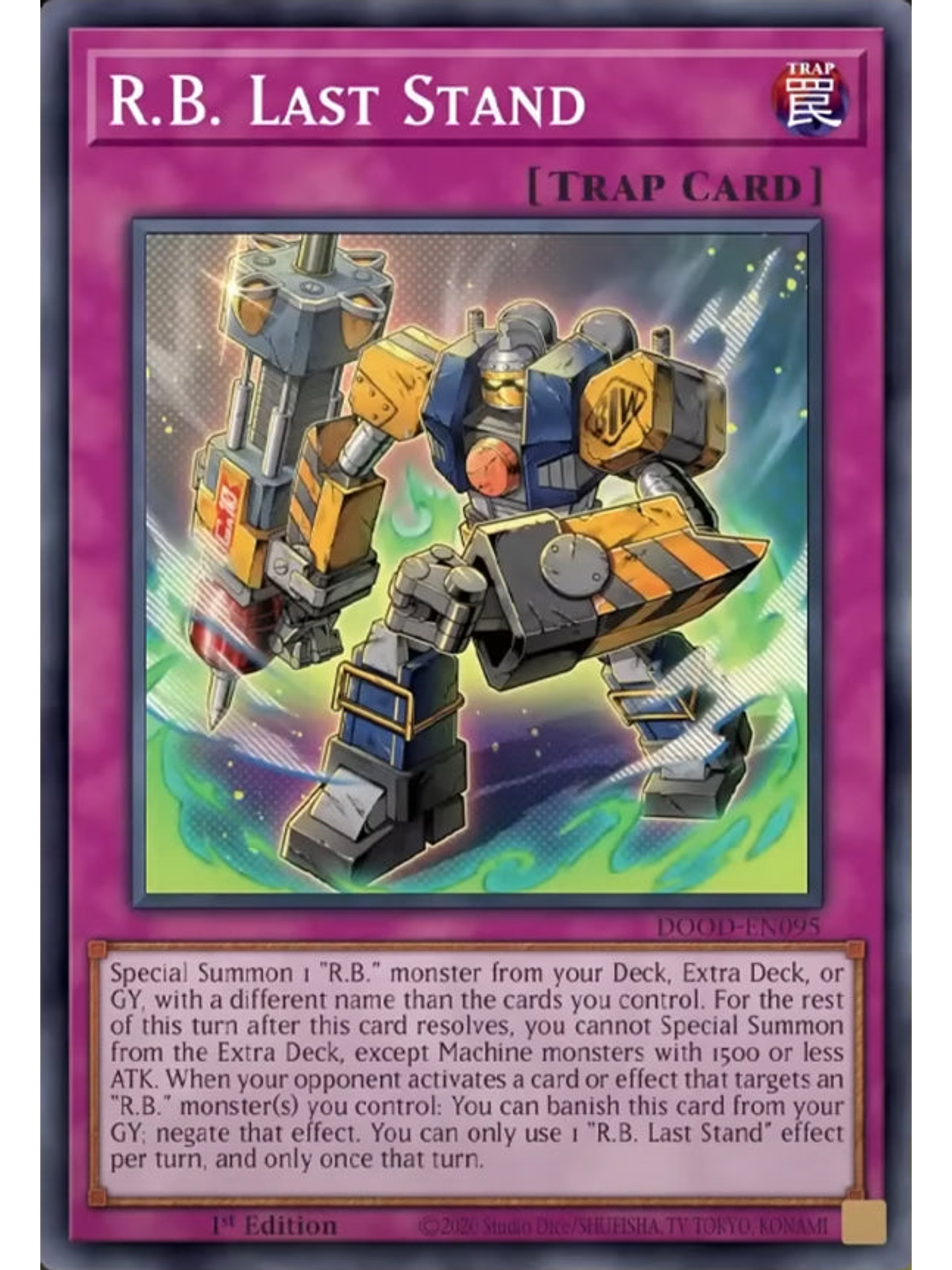 R.B. Last Stand - DOOD-EN095 - Common 1st Edition 1